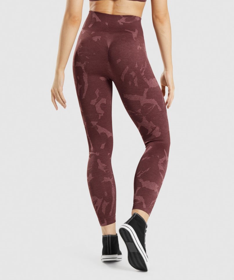 Women's Gymshark Adapt Camo Seamless Leggings Brown | CA N1A0D8